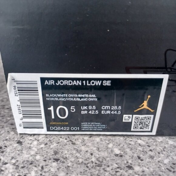 Nike Air Jordan 1 Low Wear-Away Yellow Sneakers - Men's Size 10.5 & 11 Shoes - Picture 8 of 11